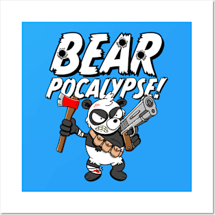 BEARPOCALYPSE! Brian the Badass Panda Survivor Posters and Art